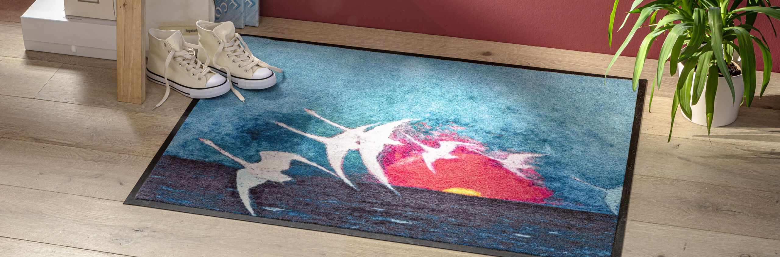 Kunstdruck auf Matte, bedruckte Fußmatten, Schmutzfangmatte Kunstdruck auf Matte, bedruckte Fußmatten, Schmutzfangmatte