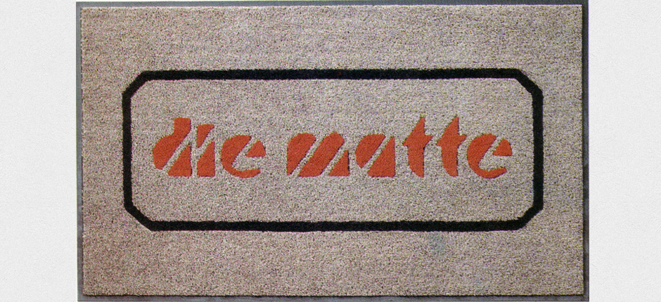 Logomatte von Die Matte
